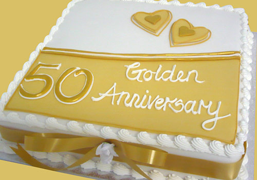 A cake for a Golden Anniversary
